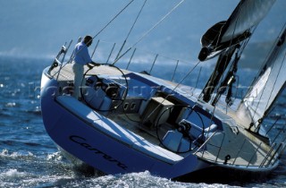The Wally maxi yacht Carrera