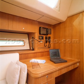 The Wally maxi yacht Carrera - navigation area