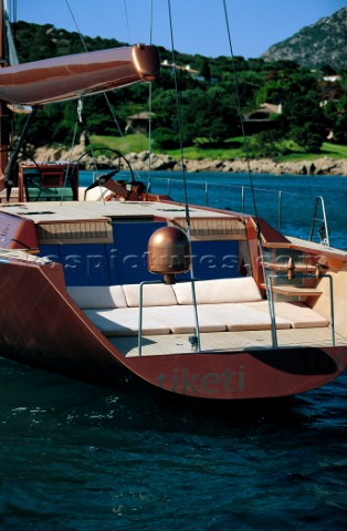 Wally cruising maxi  terrace on the sea