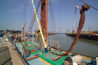 Thames Barge in Whitstable Harbour