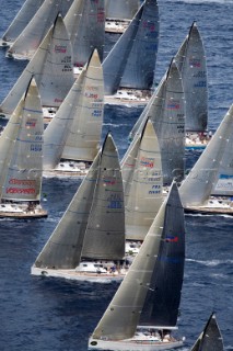 Porto Cervo,16 09 2006. Rolex Swan Cup 2006. Swan 45. Race. The Rolex Swan Cup is the principal event in the swan yacht racing circuit. For Editorial Use only.