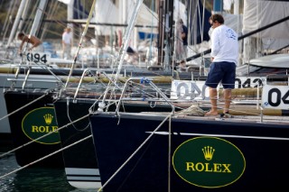 Porto Cervo, 12 09 2006. Rolex Swan Cup. Dock Side. . The Rolex Swan Cup is the principal event in the swan yacht racing circuit. For Editorial Use only.