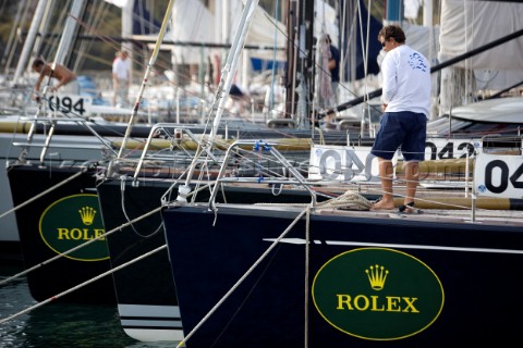 Porto Cervo 12 09 2006 Rolex Swan Cup Dock Side  The Rolex Swan Cup is the principal event in the sw