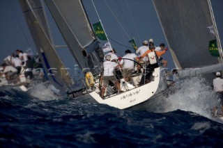 Porto Cervo, 13 09 2006. Rolex Swan Cup 2006. Ay!Ay!Ay!. . The Rolex Swan Cup is the principal event in the swan yacht racing circuit. For Editorial Use only.