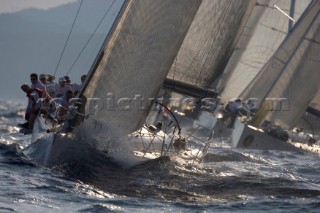 Porto Cervo, 13 09 2006. Rolex Swan Cup 2006. Fleet. . The Rolex Swan Cup is the principal event in the swan yacht racing circuit. For Editorial Use only.