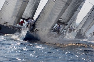 Porto Cervo, 13 09 2006. Rolex Swan Cup 2006. Fleet. . The Rolex Swan Cup is the principal event in the swan yacht racing circuit. For Editorial Use only.