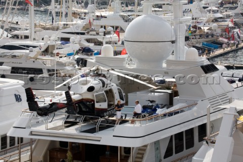 Helicopter onboard a superyacht  accessory toy or necessity for travel