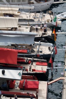 The Wally yacht fleet at the Monaco Yacht Show