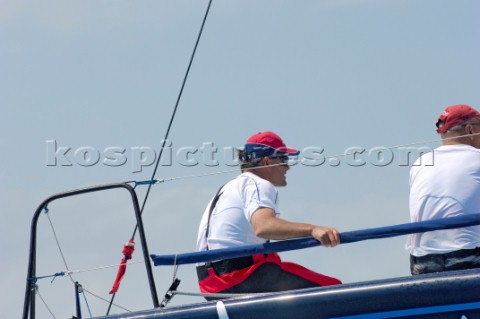 Russell Coutts left tactician on the Farr 40 Mascalzone Latino