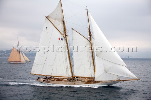 SAINTTROPEZ FRANCE  The Voiles de St Tropez on October 3rd 2006 The largest classic and modern yacht