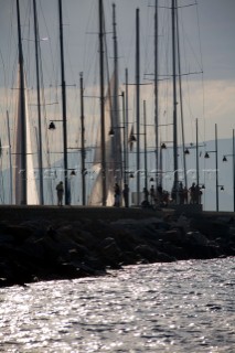 Masts in Port de St Tropez Harbour