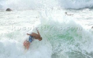 Dramatic action from the Hossegor Seignosse France Rip Curl Pro 2005