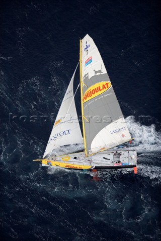 BILBAO SPAIN  October 22nd 2006 Bernard Stamm SUI sailing onboard his Open 60ft Monohull  CHEMINES P