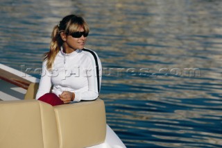 Relaxing on and around power boats