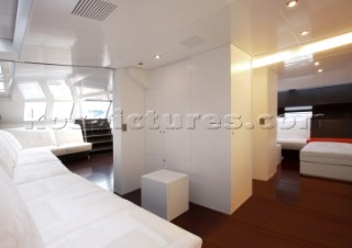 Guest cabins onboard the new Wally 143 yacht Esense