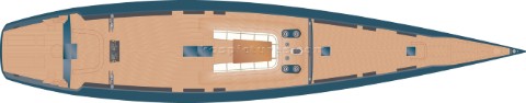 Drawings and renderings of the new Wally 143 yacht Esense