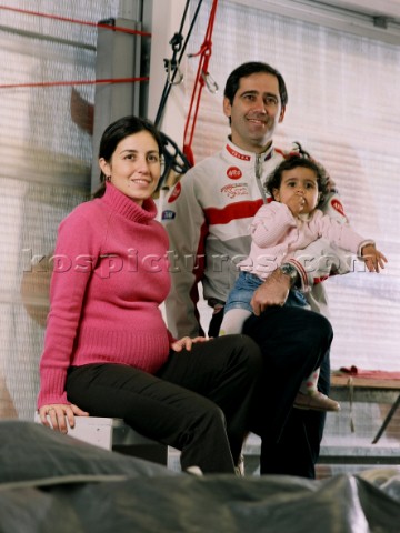 Valencia ESP 19122006 Luna Rossa Challenge Luis and Carmen Saenz with Luna general counsel English S