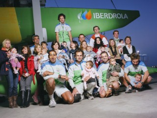 Families of the Spanish Americas Cup Challenge Eberdrola in Valencia