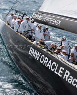 Chris Dickson and Larry Ellison BMW Oracle