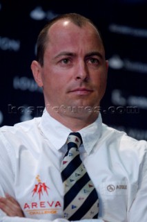 Valencia, 15 04 2007 Louis Vuitton Cup RR1 Owner Press Conference. Stephane Kandler - AREVA Challenge