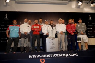 02/04/2007-Valencia (Spain)- 32nd Americas Cup - BMW ORACLE Racing - ACT 13 skippers opening press conference