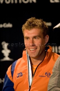 02/04/2007-Valencia (Spain)- 32nd Americas Cup - BMW ORACLE Racing - ACT 13 skippers opening press conference - Iain Percy