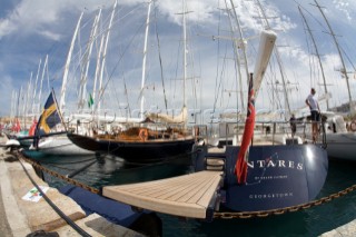 PALMA, MAJORCA - JUNE 16TH:  Fifty-two of the worlds largest and most expensive sailing superyachts have gathered in Majorca for three days of racing and social events.