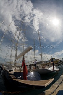 PALMA, MAJORCA - JUNE 16TH:  Fifty-two of the worlds largest and most expensive sailing superyachts have gathered in Majorca for three days of racing and social events.