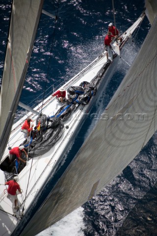 Wild Oats sailing on Fortis Day on June 17th 2007 Fiftytwo of the worlds largest and most expensive 