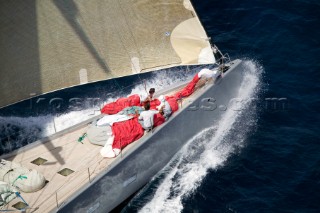 Ghost sailing on Fortis Day on June 17th 2007. Fifty-two of the worlds largest and most expensive sailing superyachts have gathered in Majorca for The Superyacht Cup Ulysse Nardin 2007. (Photo by Kos/Kos Picture Source)