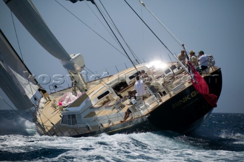 PALMA MAJORCA  JUNE 19TH  The 46m Pink Gin wins Division 1 sailing on New Zealand Millenium Day of t