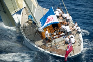 Ranger sailing on Fortis Day on June 17th 2007. Fifty-two of the worlds largest and most expensive sailing superyachts have gathered in Majorca for The Superyacht Cup Ulysse Nardin 2007. (Photo by Kos/Kos Picture Source)