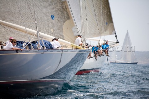 The JClass Valsheda on the first sailing day of the Superyacht Cup Ulysse Nardin 2007