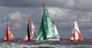 COWES, ENGLAND - August 13th: The Open 60 Class  Rolex Fastnet Race 2007