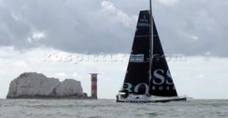 COWES, ENGLAND - August 13th: Alex Thompson and Andrew Cape on the Open 60 Hugo Boss (UK) Rolex Fastnet Race 2007