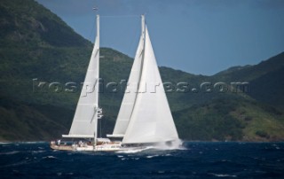 The maxi cruising yacht Yanneke Too sailing in idyllic conditions during The Superyacht Cup 2007 Antigua in the Caribbean