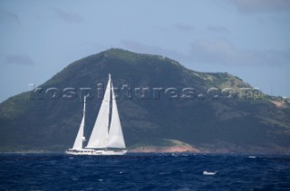 The maxi cruising yacht Yanneke Too sailing in idyllic conditions during The Superyacht Cup 2007 Antigua in the Caribbean