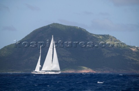 The maxi cruising yacht Yanneke Too sailing in idyllic conditions during The Superyacht Cup 2007 Ant