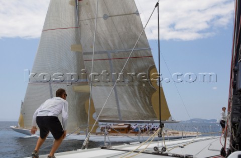 PALMA MAJORCA  June 12th Onboard the 42m maxi yacht Senso One during the Fortis Race of The Superyac