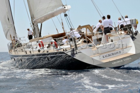 PALMA MAJORCA  June 12th  Kalikobass II at the start of the Fortis Race of The Superyacht Cup 2008 i