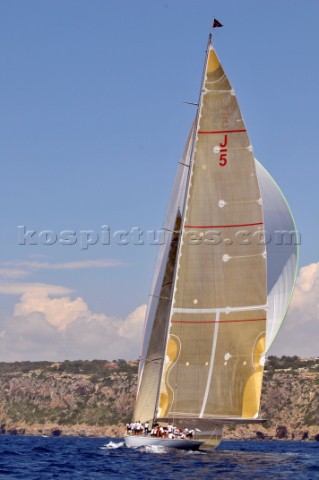PALMA MAJORCA  June 12th J Class Ranger at the start of the Fortis Race of The Superyacht Cup 2008 i