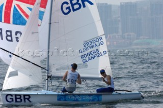 Nick Rogers and Joe Glanfield GBR 470 Mens event at Qingdao