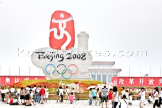 Beijing - 07/08/08. OLYMPIC GAMES 2008. Tien-am-Men Square  in  Beijing. Photo: ©©Carlo Borlenghi/