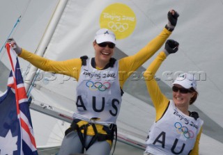 Qingdao (China) - 2008/08/18  Olympic Games 470 Womens - Australia - Elise Rechichi and Tess Parkinson (Gold medal)