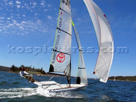 49ers skiff racing in Sydney Australia