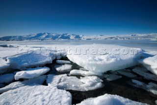 The glacier lagoon at Jokusarlon, Iceland