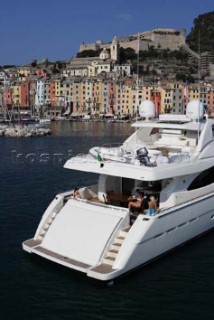 Lerici. Italy. Ferretti 881 RPH. Low Res - awaiting high res.