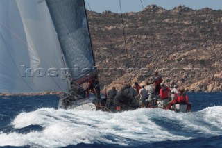 Maxi Yacht Rolex Cup 2009 is the best maxi sailing regatta in the calendar, featuring dramatic action and big sailing and racing boats on the blue water of Costa Smeralda