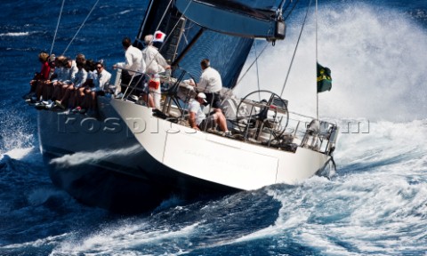 Maxi Yacht Rolex Cup 2009 DARK SHADOW Sail n W 100 Nation GBR Owner Andr Auberton Model Wally 100