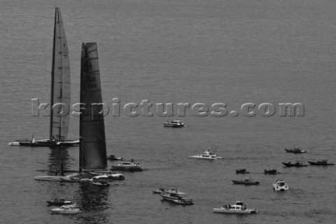 Alinghi 5 and BMW Oracle  33rd Americas Cup